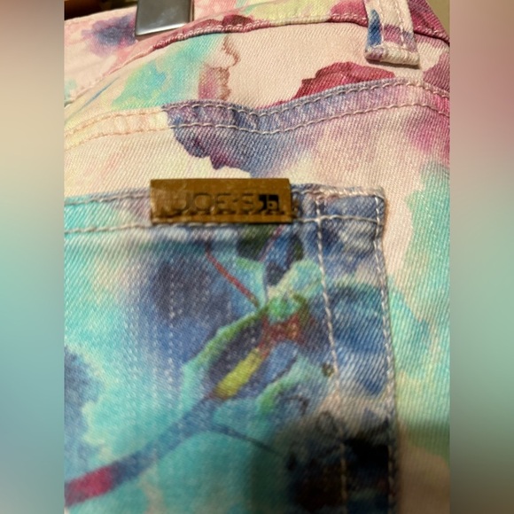 ANTHROPOLOGIE JOE’S JEANS Cotton Tencel Blend Skinny Ankle Floral Jeans - Picture 2 of 6